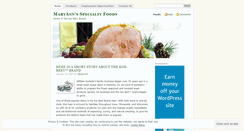 Desktop Screenshot of maryannsspecialtyfoods.wordpress.com