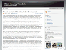 Tablet Screenshot of affiliatesystart.wordpress.com
