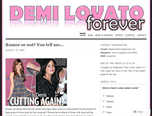 Tablet Screenshot of demilovatoforever.wordpress.com