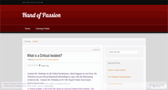 Desktop Screenshot of handofpassion.wordpress.com