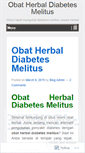 Mobile Screenshot of obatherbaldiabetesefektifitas.wordpress.com