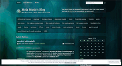 Desktop Screenshot of melamusic.wordpress.com