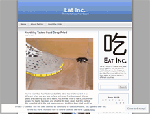 Tablet Screenshot of eatinc.wordpress.com