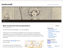 Tablet Screenshot of mariecorelli.wordpress.com