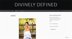 Desktop Screenshot of divinelydefined.wordpress.com