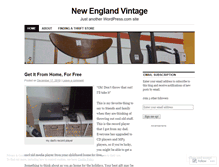 Tablet Screenshot of newenglandvintage.wordpress.com