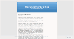 Desktop Screenshot of hawaiiwarrior87.wordpress.com