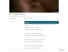 Tablet Screenshot of hermother.wordpress.com
