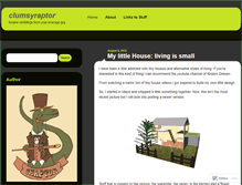 Tablet Screenshot of clumsyraptor.wordpress.com