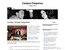 Tablet Screenshot of campusfrequency.wordpress.com