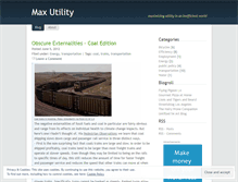 Tablet Screenshot of maxutility.wordpress.com