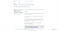 Desktop Screenshot of myeverynation.wordpress.com