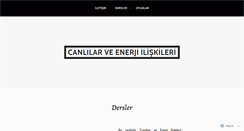 Desktop Screenshot of canlilarveenerjiiliskileri.wordpress.com