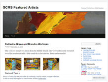 Tablet Screenshot of gcmsartistoftheweek.wordpress.com