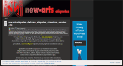 Desktop Screenshot of newartsetiquetas.wordpress.com