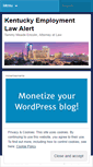 Mobile Screenshot of kyemploymentlaw.wordpress.com