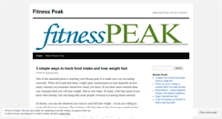 Desktop Screenshot of fitnesspeak.wordpress.com