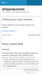 Mobile Screenshot of dr0ppedpackets.wordpress.com
