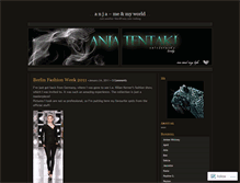 Tablet Screenshot of anjatentaki.wordpress.com
