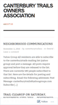 Mobile Screenshot of canterburytrailsoa.wordpress.com