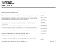 Tablet Screenshot of canterburytrailsoa.wordpress.com