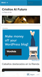 Mobile Screenshot of criollosalfuturo.wordpress.com
