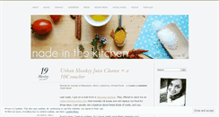 Desktop Screenshot of nadeinthekitchen.wordpress.com