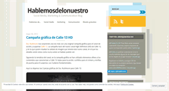 Desktop Screenshot of hablemosdelonuestro.wordpress.com