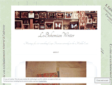 Tablet Screenshot of lebohemianwriter.wordpress.com