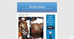 Desktop Screenshot of buy50centtickets.wordpress.com