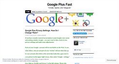 Desktop Screenshot of googleplusfast.wordpress.com