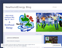 Tablet Screenshot of newfoundenergy.wordpress.com
