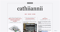 Desktop Screenshot of cathiiannii.wordpress.com