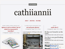 Tablet Screenshot of cathiiannii.wordpress.com