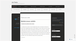 Desktop Screenshot of aniferko.wordpress.com