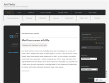 Tablet Screenshot of aniferko.wordpress.com