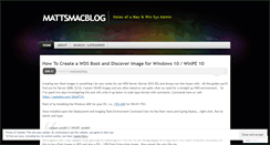 Desktop Screenshot of mattsmacblog.wordpress.com