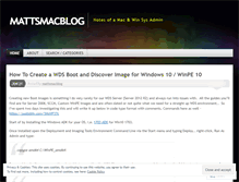 Tablet Screenshot of mattsmacblog.wordpress.com