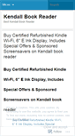 Mobile Screenshot of kendallbookreader.wordpress.com