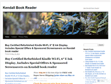 Tablet Screenshot of kendallbookreader.wordpress.com