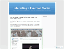 Tablet Screenshot of funfoodnews.wordpress.com
