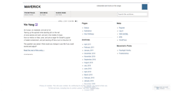 Desktop Screenshot of maverick007.wordpress.com