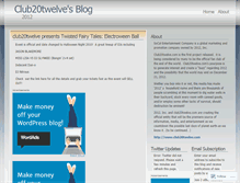 Tablet Screenshot of club20twelve.wordpress.com