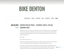 Tablet Screenshot of bikedenton.wordpress.com