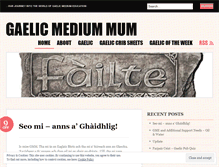 Tablet Screenshot of gaelicmediummum.wordpress.com