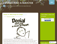 Tablet Screenshot of 3chicksandarooster.wordpress.com