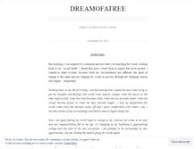 Tablet Screenshot of dreamofatree.wordpress.com