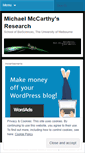 Mobile Screenshot of mickresearch.wordpress.com