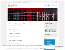 Tablet Screenshot of gitarakor.wordpress.com