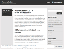 Tablet Screenshot of plumbingstudies.wordpress.com